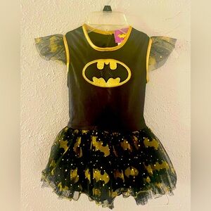 Batgirl layered dress superhero batgirl patch size kids small